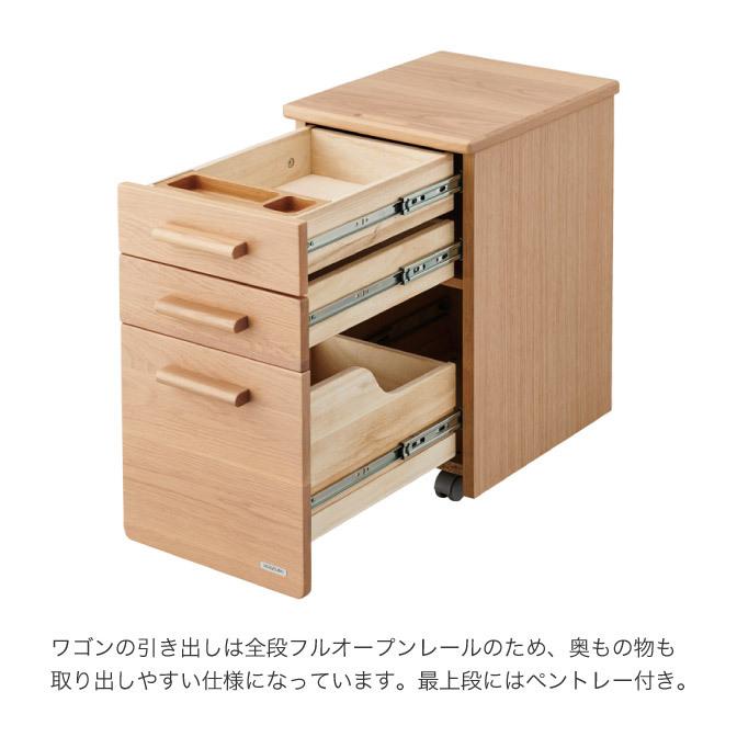 コイズミ デスクワゴン cotoa コトア FNW-304 MO スリムワゴン 3段