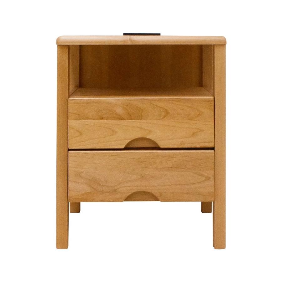 ナイトテーブル ミニクル 幅40cm コンセント付き 脚付き ナイト