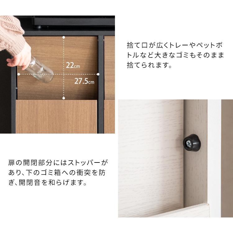 ゴミ箱 ごみ箱 45リットル 分別 DB-F2100 おしゃれ シンプル ナチュラル キャスター Helios ヘリオス 木製 木目調 プッシュ式 ダストボックス 45l モダン 北欧 |  | 06