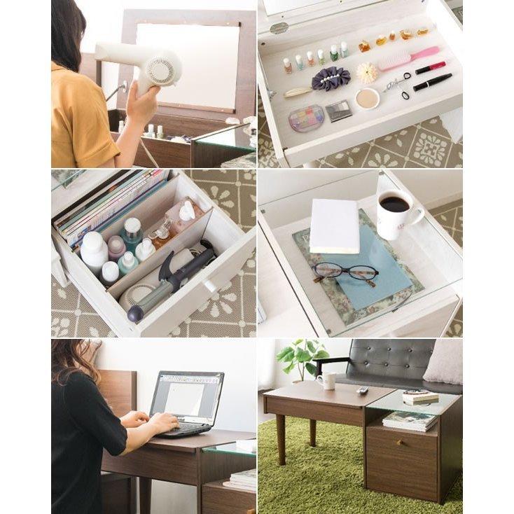 宮武製作所 ローデスクドレッサー DR-440 化粧台 おしゃれ 北欧