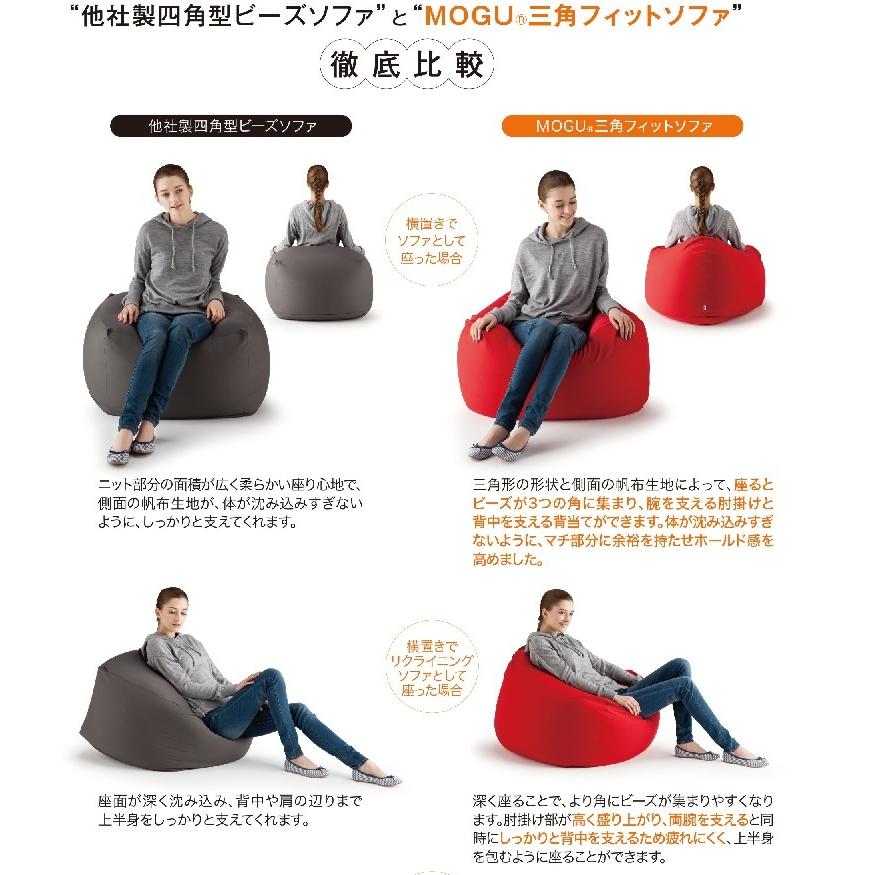MOGU モグ 三角フィットソファ 本体+専用カバー付き セット MOGU モグ 三角フィットソファ 本体+専用カバー付き セット