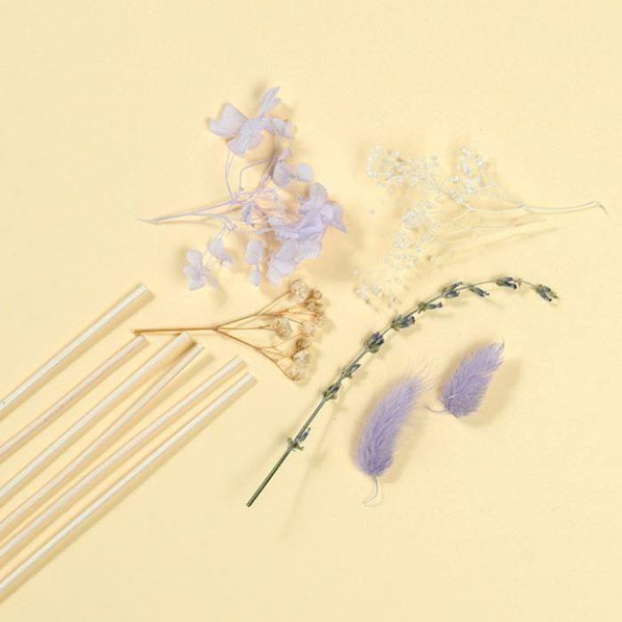 リードディフューザー ハーバリウム ジューシー ラベンダー ルームフレグランス 180ml mercyu メルシーユー MRU-114 芳香 香り アロマ スティック 夏 プレゼント | mercyu | 01