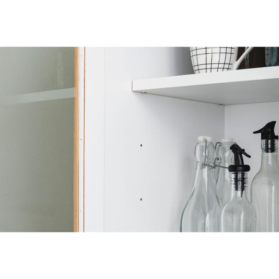 レンジボード 幅80 キッチンボード カップボード オリーブ 日本製 低め