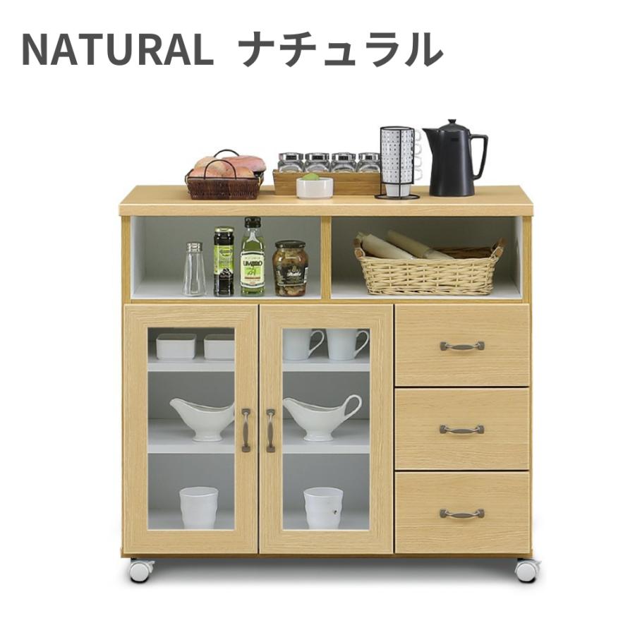 キッチンカウンター 幅90 レンジボード オリーブ 日本製 低め レンジ台