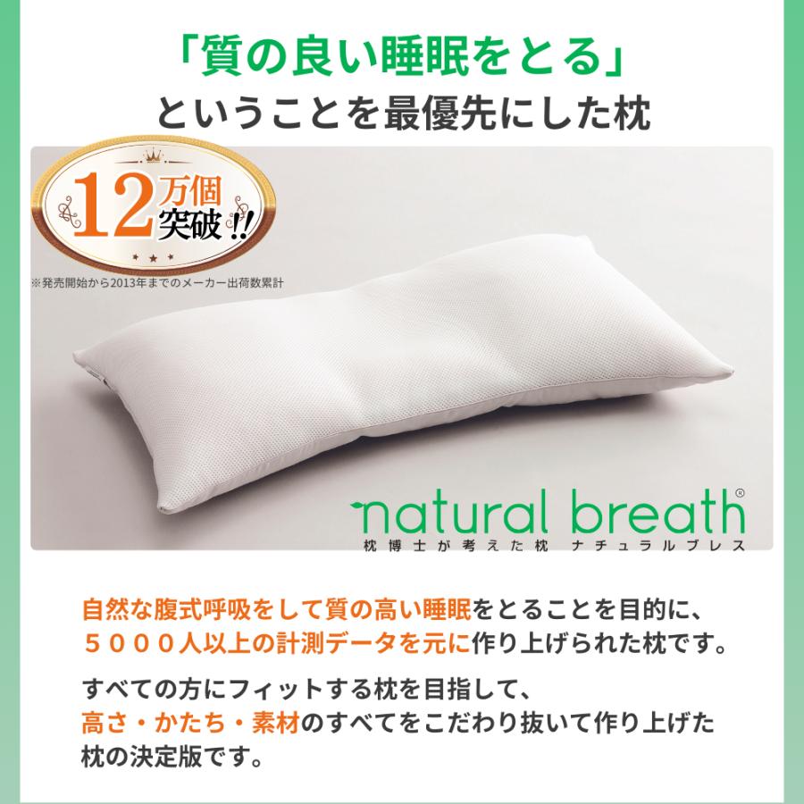 ナチュラルブレス レギュラー 枕博士が考えた枕 洗える NATURAL BREATH 高さ3cm 日本製 メッシュ ウール まくら 横向き 仰向き 低め 低い 70×40 ディープレス｜comodocasa｜03