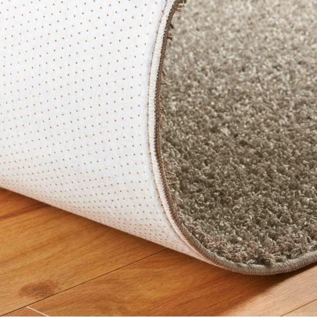 高級シャギーラグ 150x150cm 正円 グレー スミノエ 高級シャギーラグ