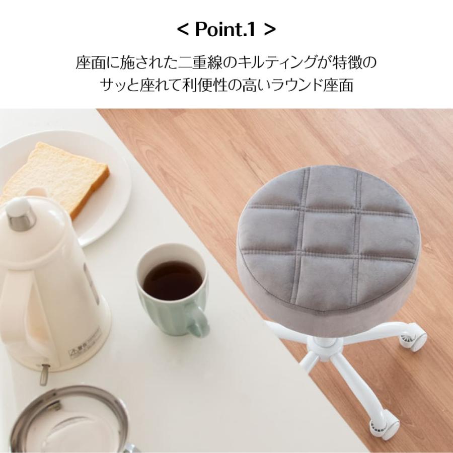 キャリー スツール グリーンの合成皮革椅子　アームレスト付き　日本製 2台在庫キャリー スツール グリーンの合成皮革椅子アームレスト