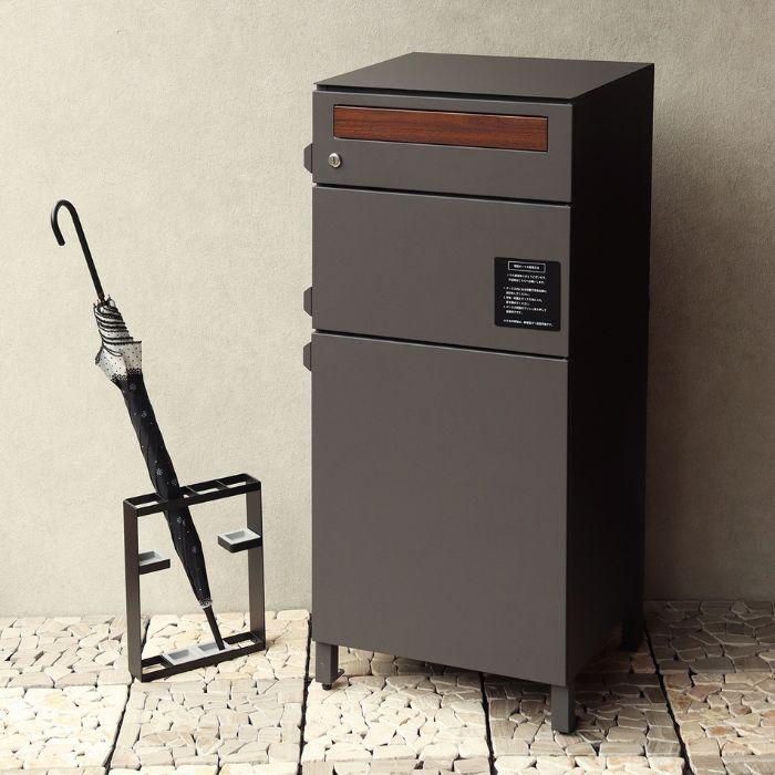 宅配ボックス付きポスト PBX-042 PBX-043 モジュ MOJYU 鍵付き 置き型