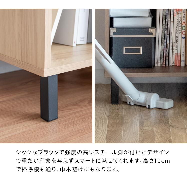 レコードラック RK-1000 マガジンラック 本棚 ラック 宮武製作所 Calmato 幅35.5 飾れる 収納棚 ガラス板 ディスプレイラック おしゃれ 雑誌 絵本 写真集 スリム | 宮武製作所 | 10