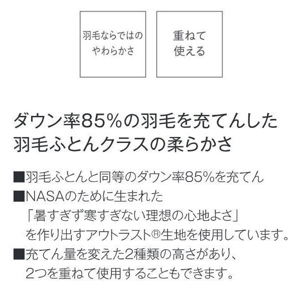 サータ ダウンピロー P-916 Sサイズ シングル 枕 300g まくら ピロー フェザー 寝具 アウトラスト生地 70×50cm 国産 Serta ドリームベッド 羽毛 DB0489 安眠枕｜comodocasa｜02