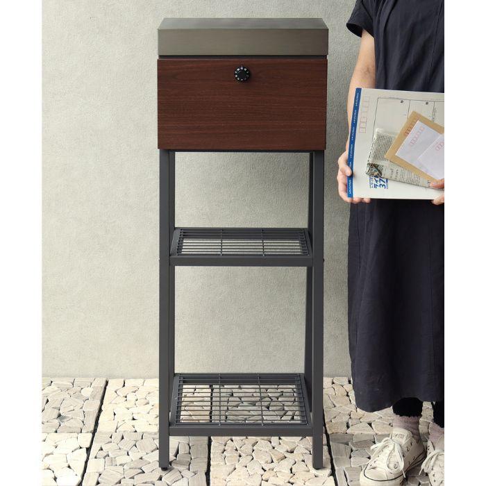 スタンドポスト 郵便ポスト 郵便受け 新聞受け メールボックス 鍵付き