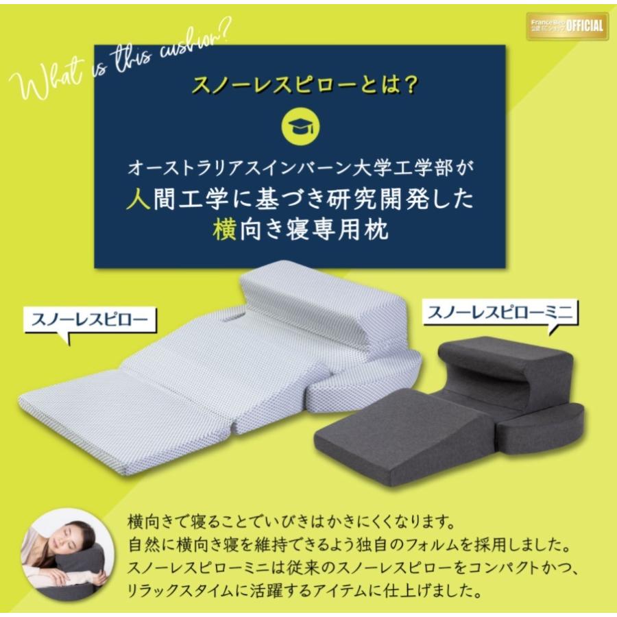 フランスベッド いびき対策枕 スノーレスピローミニ まくら