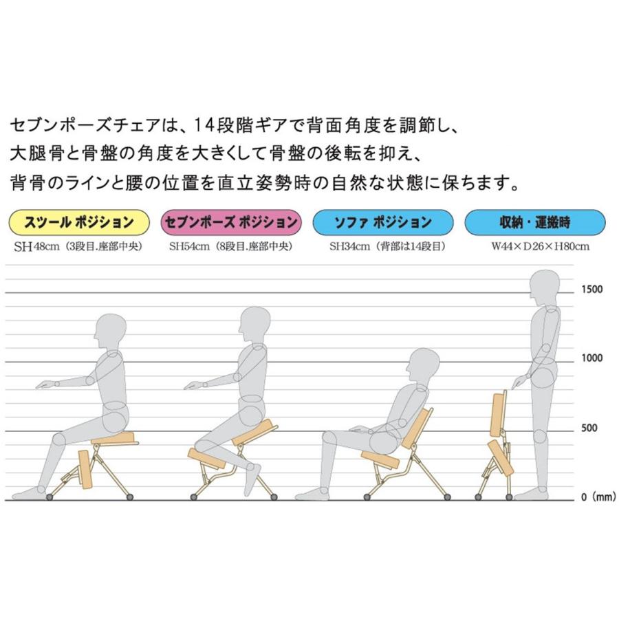 バランスチェア セブンポーズチェア SPC-14 学習椅子 学習机