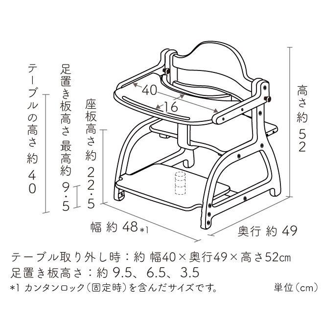 大和屋スクスクローチェアⅡ(専用クッション付き)説明書あり 大和屋 ベビーチェア すくすくローチェア2 II キッズチェア 子供椅子