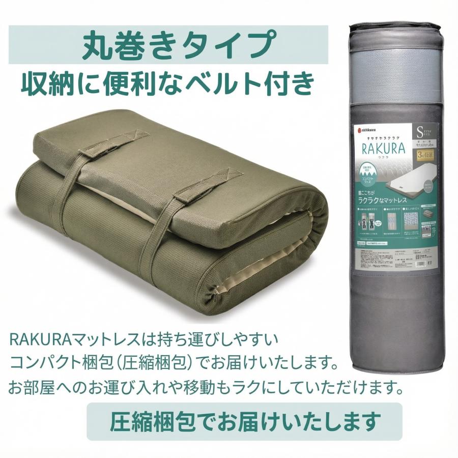 SUYARA 西川 マットレス 敷き布団 ラクラ RAKURA SU-01 2460-10656