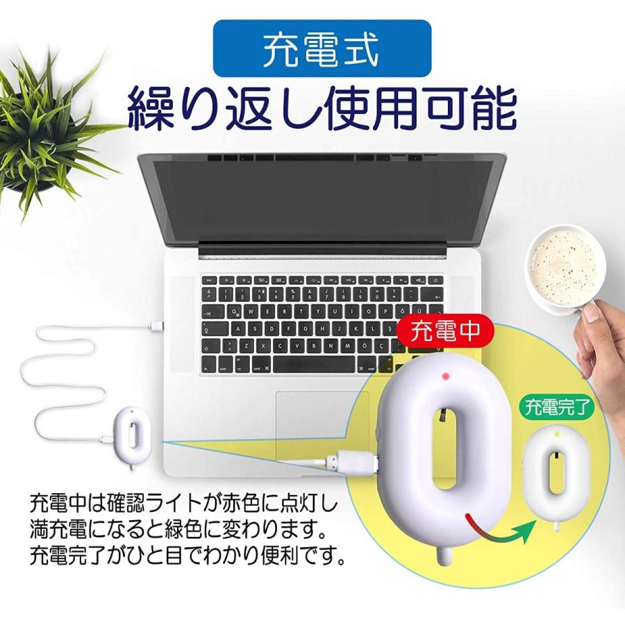3個セット 首掛け空気清浄機 ネックバリア SY-127 ピンク 首かけ