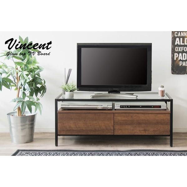 ローボード テレビボード テレビ台 幅97 コンパクト ガラス