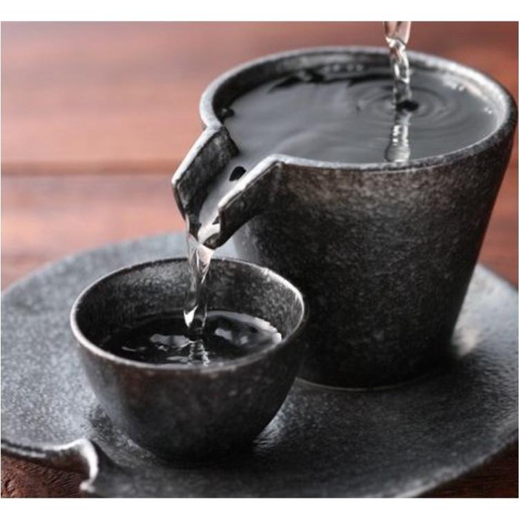冷酒器セット シズル 3点セット 冷酒 酒器 美濃焼 カネコ小兵 茄子紺