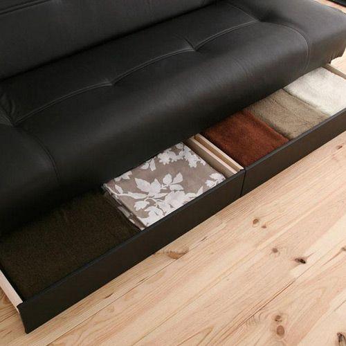 ソファーベッド ソファベッド ソファーベット 収納付き ストック