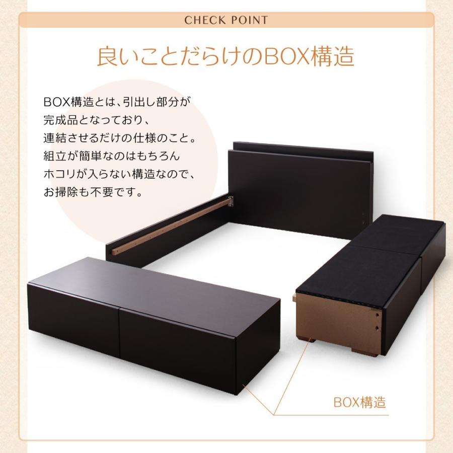 連結ファミリー 収納ベッド プレミアムボンネルコイルマットレス付き ...