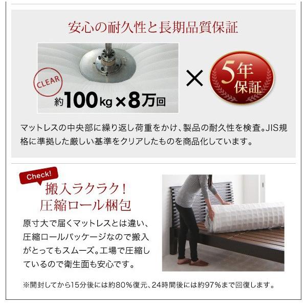 連結ファミリー 収納ベッド プレミアムボンネルコイルマットレス付き ...