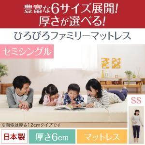 豊富な6サイズ展開 厚さが選べる 寝心地も満足なひろびろファミリーマットレス セミシングル 厚さ6cm | 
