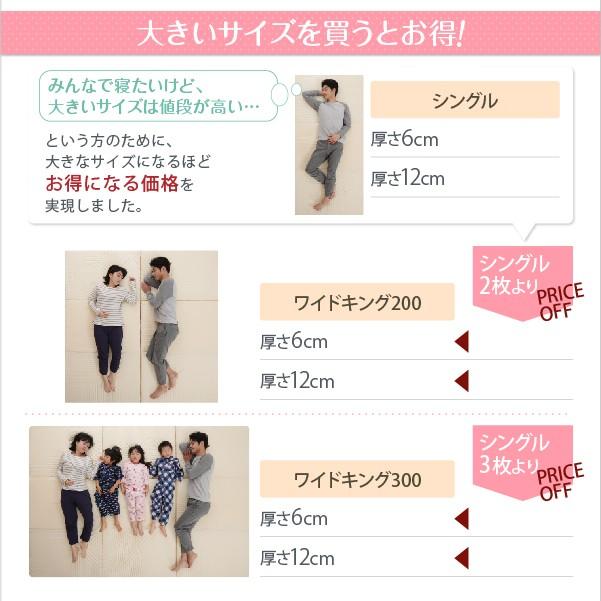 豊富な6サイズ展開 厚さが選べる 寝心地も満足なひろびろファミリーマットレス セミシングル 厚さ12cm |  | 14