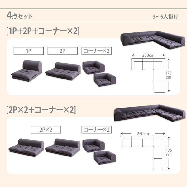 ソファ コーナー 単品 フロアコーナーソファ ポプルス コーナー_15