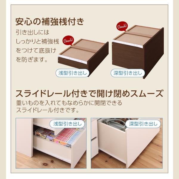 ベッド セミダブルベッド マットレス付き 大容量収納ベッド 組立設置付 セレクトイン プレミアムボンネルコイルマットレス付き チェスト収納 セミダブル_10