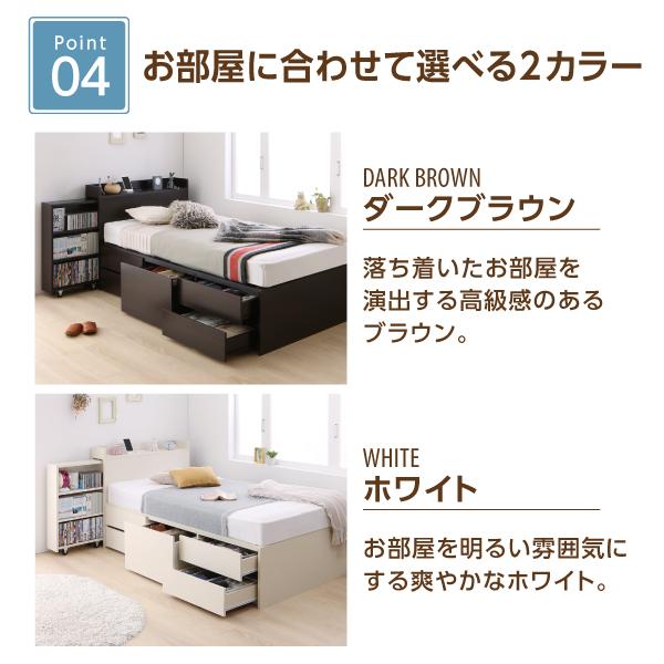ベッド セミダブルベッド マットレス付き 大容量収納ベッド 組立設置付 セレクトイン プレミアムボンネルコイルマットレス付き チェスト収納 セミダブル_15