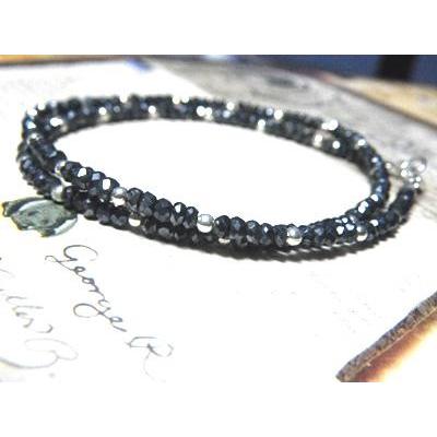 ブルースピネル&Silver連結チェーンペアネックレス 芸能人愛用 スピネル ブルースピネル ネックレス シルバー92・・・　送料無料