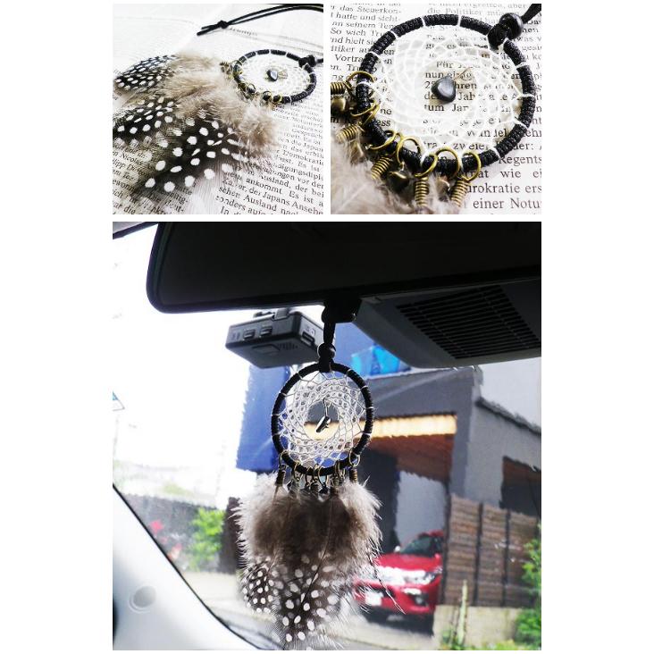 ドリームキャッチャー 車 カー用品 ルームミラー アクセサリー 飾り 羽 かわいい おしゃれ ドット 天然石 パワーストーン オニキス あすつく Cvdm 025 Comodo Viento 通販 Yahoo ショッピング