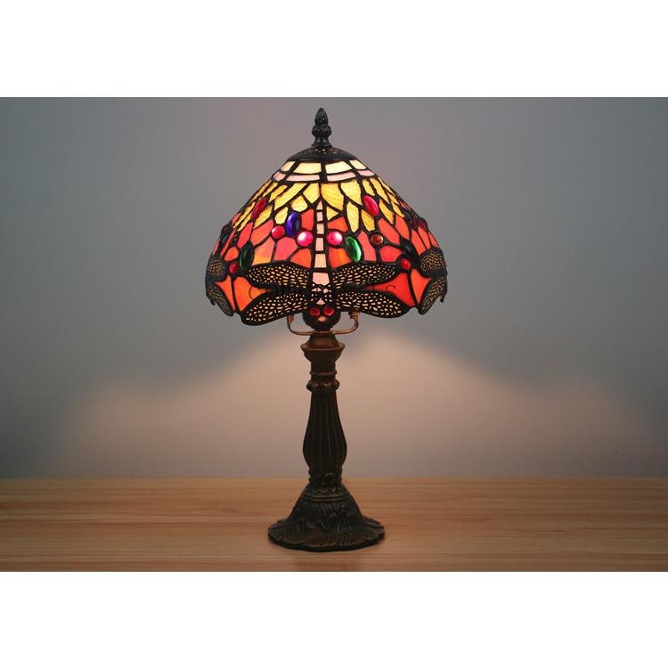 驚きの値段 人気あり 注目 レトロな雰囲気 ステンドグラスランプ ティファニーランプ テーブルランプ 人気の蜻蛉柄 3c認証 ティファニー技法 We55 16 安い購入 Www Simon Page Com