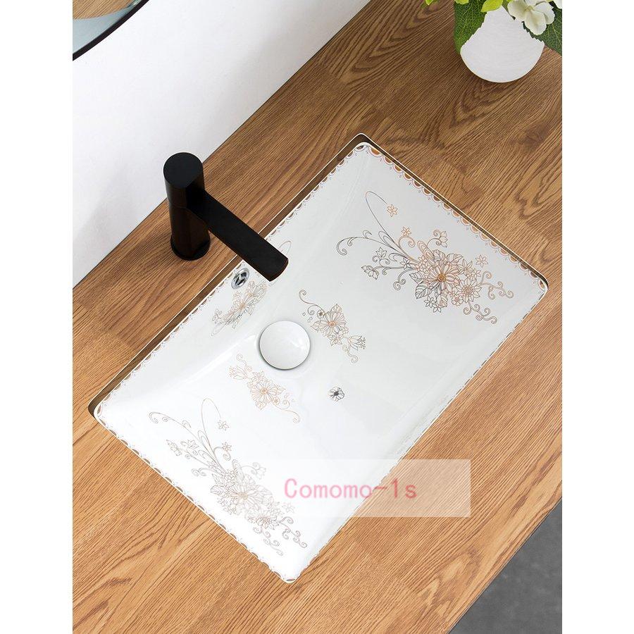 手数料安い 賛品 洗面ボウル 洗面台 洗面器 陶器製 角形洗面器 埋め込み洗面器 排水セット 手洗いボウル 手洗い鉢 手洗器 おしゃれ 大容量 便利 浴室洗面台用 洗面化粧 新品本物 Atempletonphoto Com