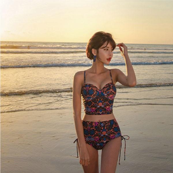 2019 新作 ビキニ レディース バンドゥー 紐水着 大人水着 2点