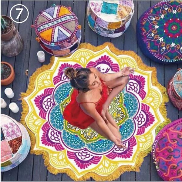 ビーチマット ビーチラグ ビーチシート レジャーシート 敷物 ラグ マット 海 ピクニック アウトドア ラウンドマット 薄地マット Beachmat2 Comononopopo 通販 Yahoo ショッピング