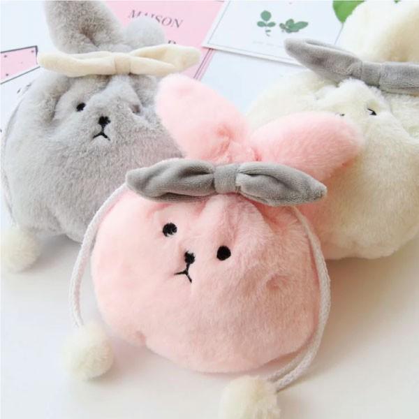 うさ巾着袋 うさぎ巾着 うさぎカバン 巾着袋 うさぎ袋 うさんぽバッグ