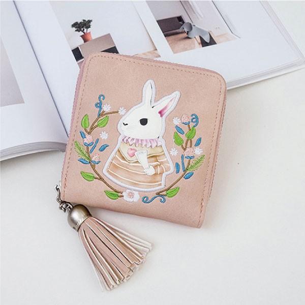 うさぎ☆財布&ストラップ モフット ミニ財布 うさぎ | うさぎセレクトショップ森音