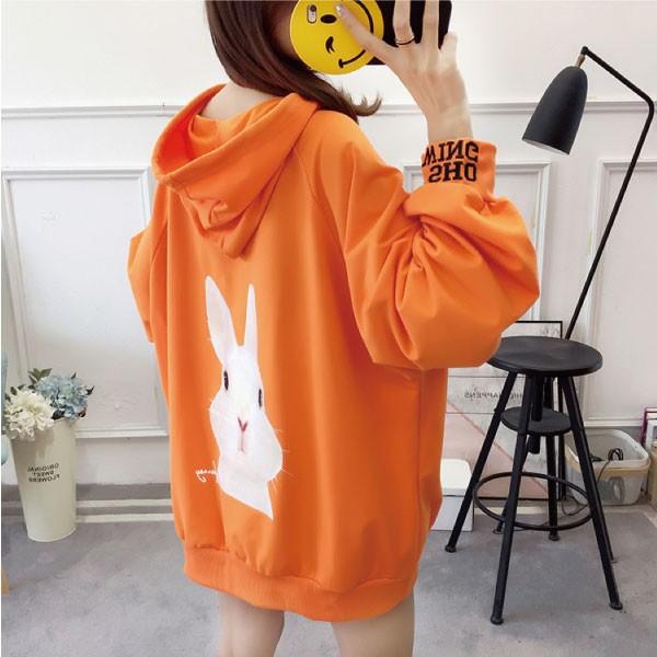 うさぎパーカー うさぎトレーナー オーバーサイズパーカー うさぎ服 