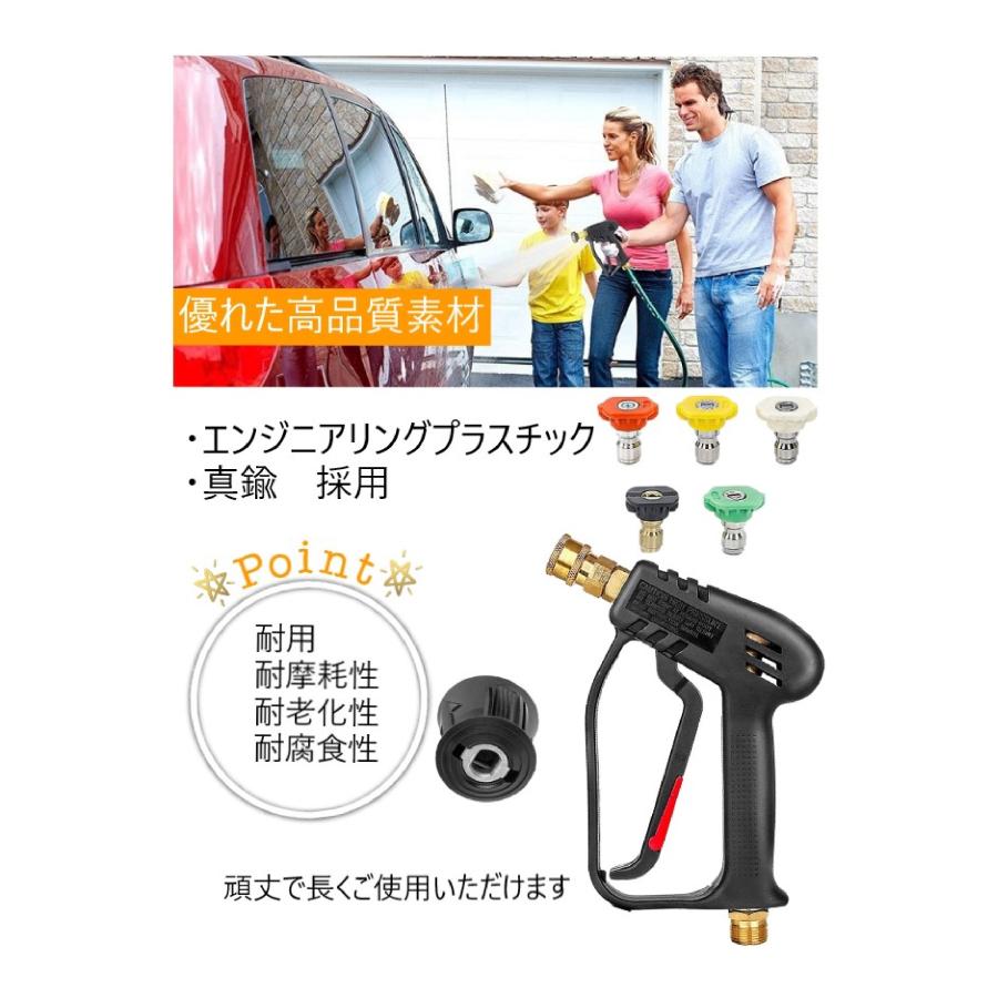 ケルヒャー ショートガン ノズル 5種ノズルチップ 洗車 高圧洗浄 ケルヒャー ショートガン ノズル 5種ノズルチップ 洗車 高圧洗浄