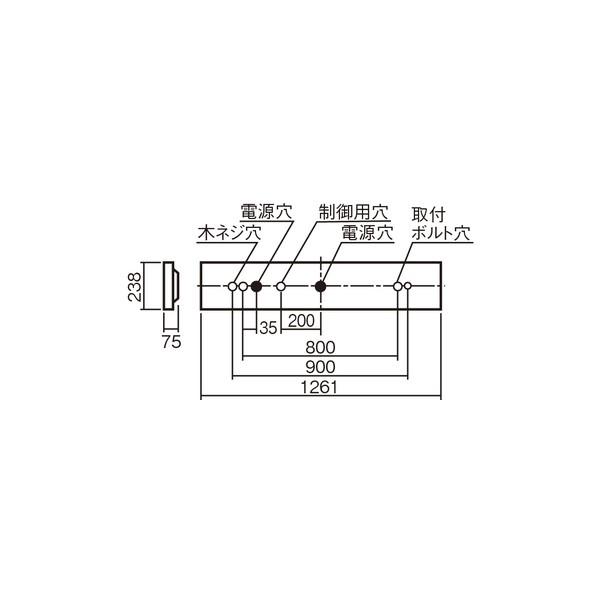 【XFL328SC LT9+LDL40S・N/29/38-K】パナソニック 別売ランプ3800lmKとの組合せ 2灯用・スペースコンフォート 調光 【panasonic】の画像