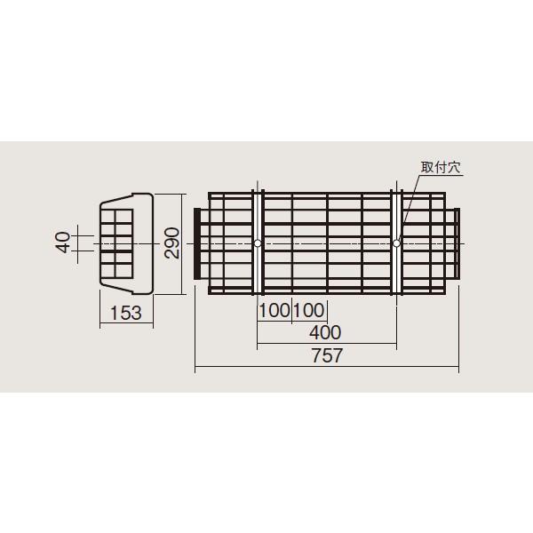 【法人様限定】【FK22553】パナソニック LED・蛍光灯器具用オプション ガード ステンレス製 【panasonic】/代引き不可品 | Panasonic