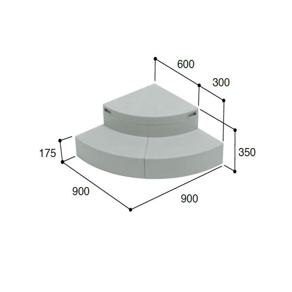 【CUB-R60】城東 エクステリア ハウスステップRタイプ 【Joto】/代引き不可品 | 