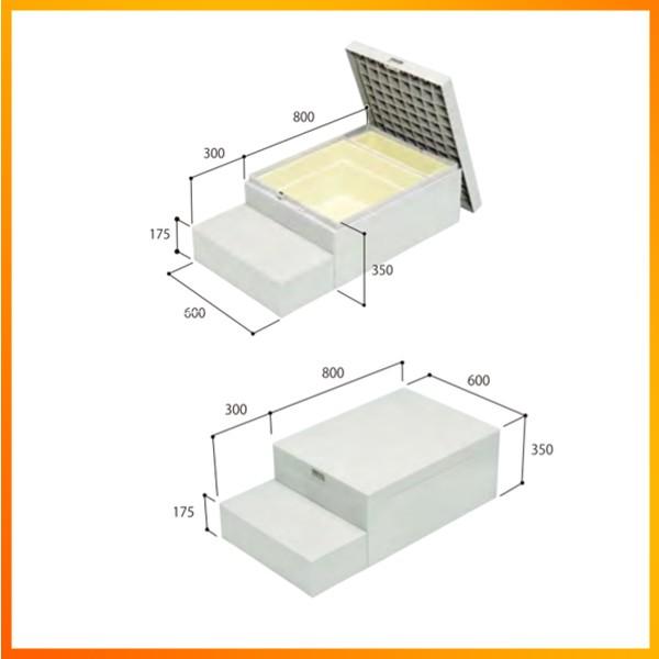 【CUB-8060S】城東 エクステリア ハウスステップ ボックスタイプ 【Joto】/代引き不可品 | JOTO | 02