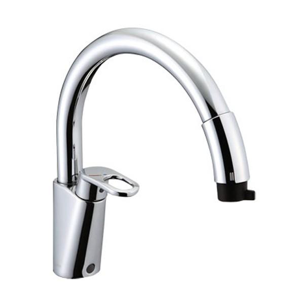 【SF-HM451SYXU】LIXIL キッチン用水栓金具 吐水口引出式（ハンドシャワー付） グースネック（エコハンドル） 【リクシル】 | LIXIL