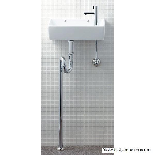 【L-A35HB】リクシル 手洗タイプ(角形) 床排水(Sトラップ) 狭小手洗い器 【LIXIL】 | INAX