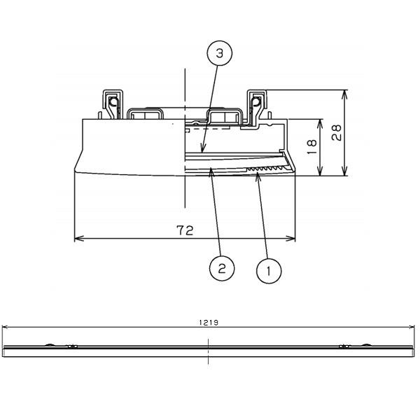 【LEEM-40694N-HGC】東芝 LEDバー グレア抑制タイプ CGタイプ ハイグレード 40タイプ 6,900lタイプ 5000K 【TOSHIBA】 | TOSHIBA | 01