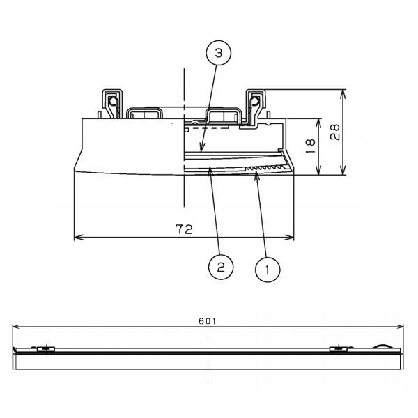 【LEEM-20323N-CG】東芝 LEDバー グレア抑制タイプ CGタイプ 一般タイプ 20タイプ 3,200lタイプ 5000K 【TOSHIBA】 | TOSHIBA | 01