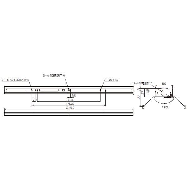 【LEKT815103D-LS9】東芝 LEDベースライト 110タイプ 反射笠直付形 Ra83昼白色 一般タイプ 10000lmタイプ 6500K 【TOSHIBA】