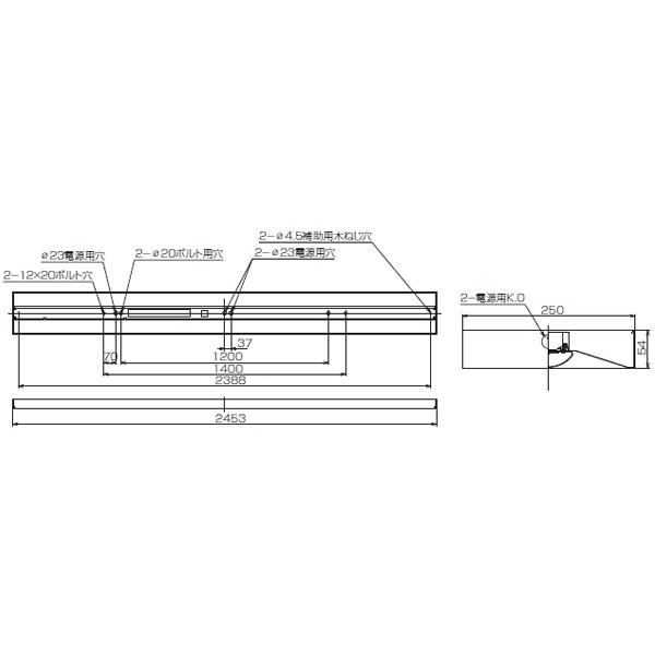 特選品 【LEKT825134HN-LD2】東芝 LEDベースライト 110タイプ 直付下面